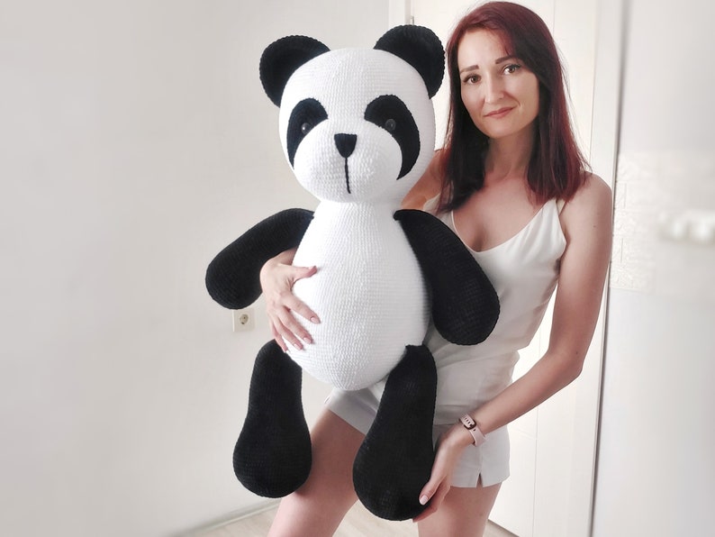 PDF plush big panda Crochet Pattern, big bear Crochet Pattern, big panda Amigurumi Pattern English image 5