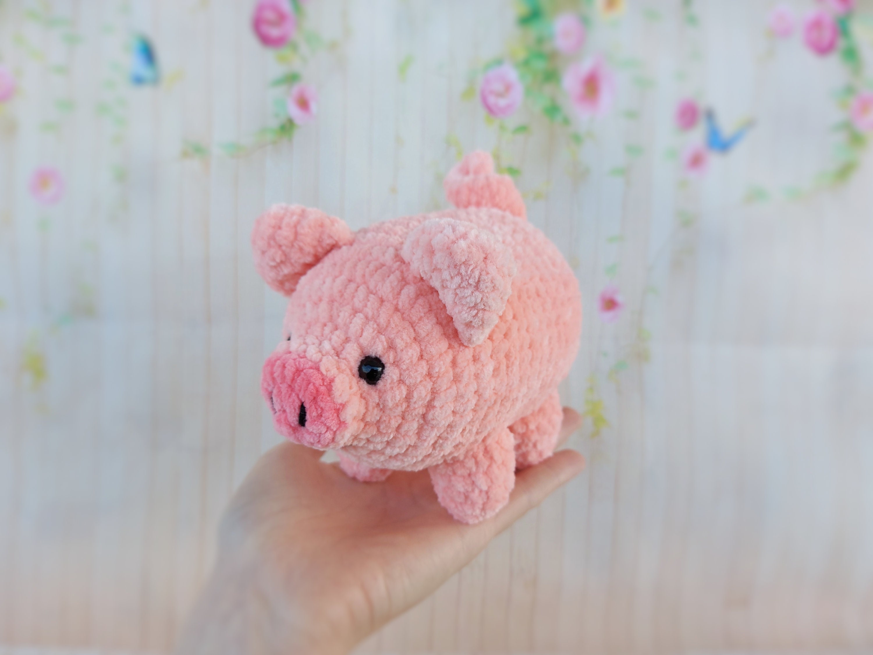 Pattern Instructed Pig Funny Pig Pattern Piggy Pattern Cute - Etsy