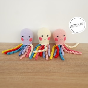 Häkelanleitung Oktopus, Amigurumi Oktopus, Amigurumi Anleitung, Häkelanleitung pdf