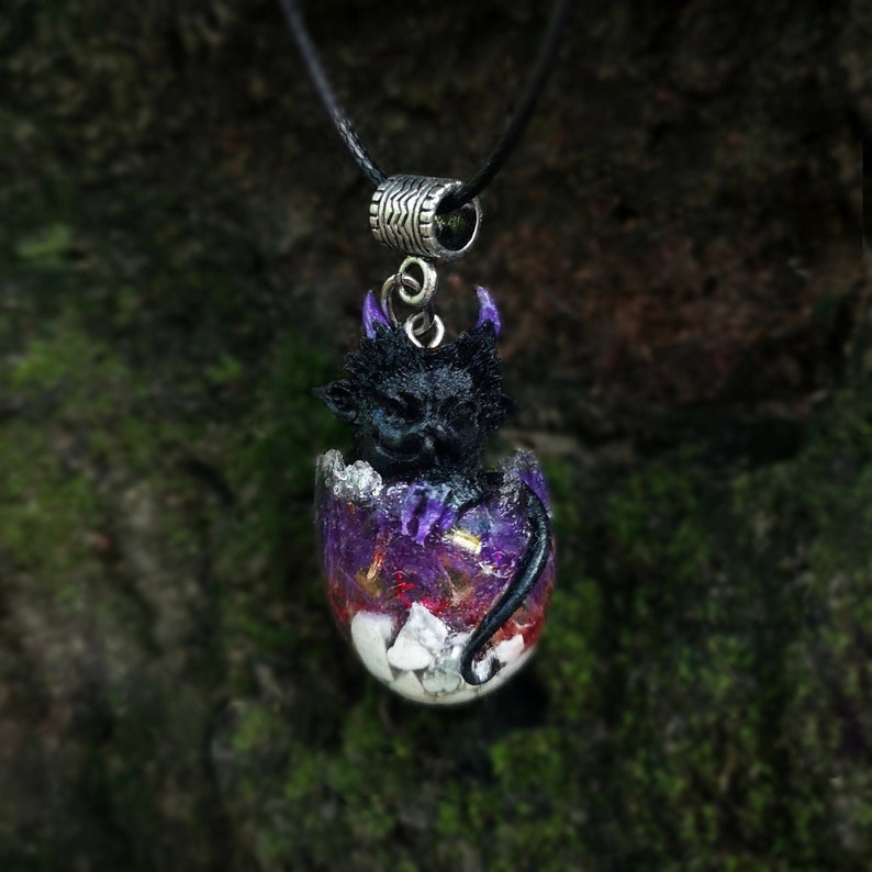 Baby Dragon handmade necklace