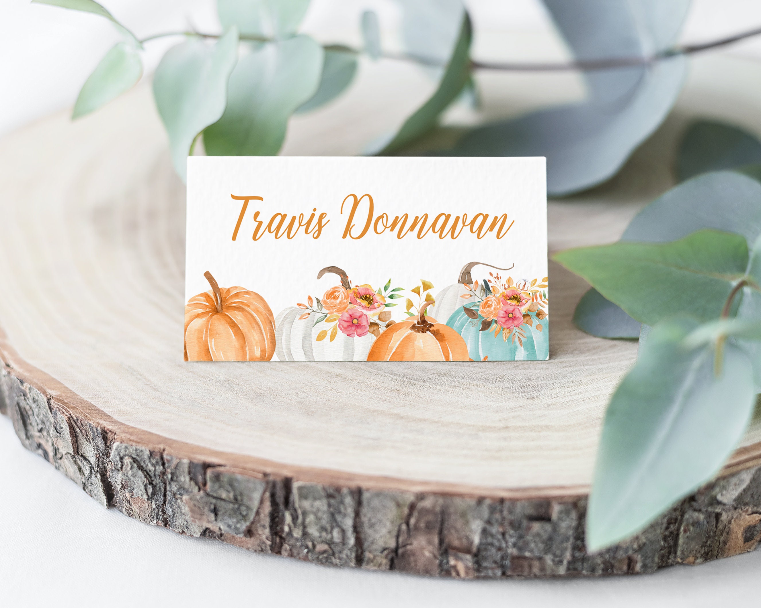 fall-place-card-template-thanksgiving-dinner-seat-card-etsy