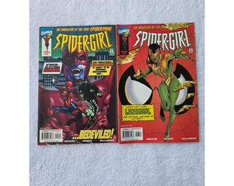 Marvel Comics Spider-Girl #2 #6 Lot Darkdevil Ladyhawk First Appearance 1998 E2