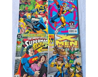 Marvel DC Comic Book Lot Spider-Man 258 Superman 514 X-Men Unlimited 22 E2