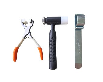 ImpressArt Jewelry Tool Set Nylon Jaw Pliers Chasing Hammer Ring Bending Tool A2