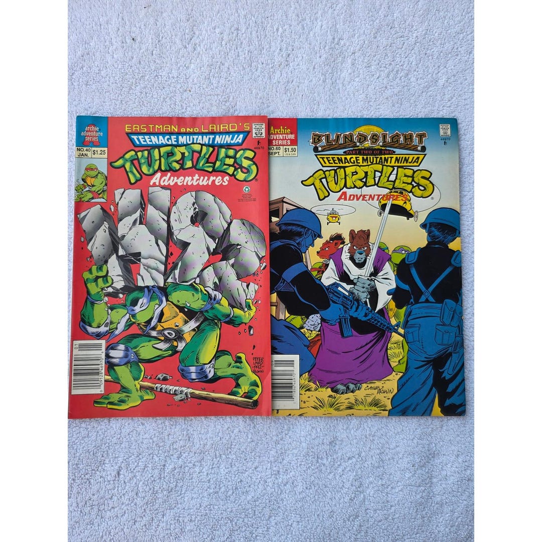 TMNT Adventures Archie Comics Lot Issues 40 60 Teenage Mutant Ninja ...
