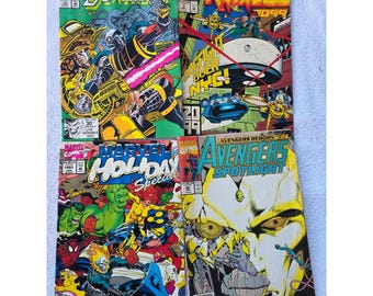 Marvel Comics Lot Deathlok 12 Ravage 2099 6 Holiday Special 1993 Avengers 40 E2