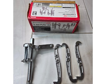 Pittsburgh Automotive 3 Jaw Puller Set 3pc 3in 4in 6in Forged Steel 63953 B3