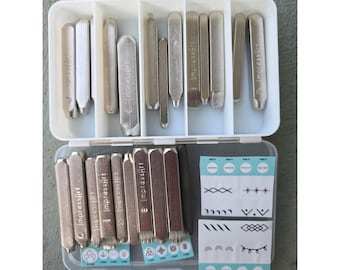 ImpressArt Metal Stamping Set Mandala Nature Design Stamps 4mm 6mm 9.5mm Case A2