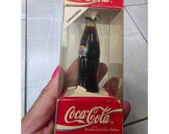 Botella miniatura de Coca-Cola vintage de 1994, edición limitada del Super Bowl XXIX, Miami A6