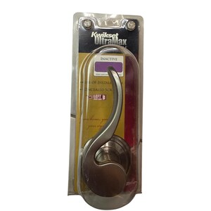 Kwikset UltraMax Brooklane Satin Nickel Inactive Dummy Door Lever Left 788BRL C2