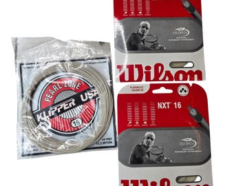 Wilson NXT 16 tennissnaren, set van 2 en Klipper VS Pearl-Zone 16 bundel NIEUW W1