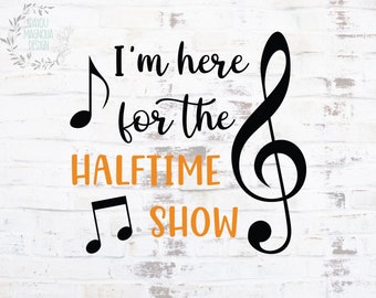 Halftime Show Band Shirt SVG: Football Game Design (Digital Download)