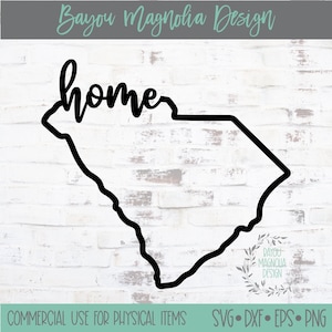South Carolina State Umriss SVG: Heimatstaat Stolz (Digitale Dateien)