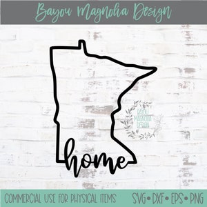 Minnesota State Outline SVG - Minnesota State SVG - Minnesota Home Svg - MN Svg - State Svg - Clip Art - Cricut - Silhouette -