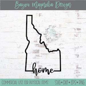 Idaho State Outline SVG - Idaho State SVG - Idaho Home Svg - State Svg - ID Svg - Clip Art - Cricut - Silhouette - Cut File -