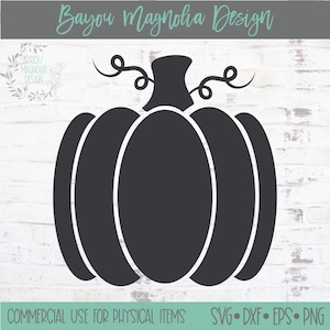 Pumpkin SVG: Fall Halloween Thanksgiving Cut File (Digital Download)