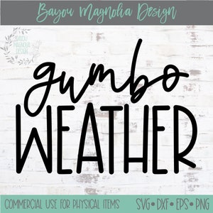 Gumbo Väder SVG: Höstskjortadesign (digital nedladdning)