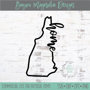 New Hampshire State Outline SVG: Home State Pride (Digital Download)