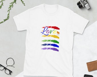 Love Wins Tee Shirt. LGBTQ. Pride. Proud AF Tee Shirt.  Gay AF. Pride T Shirt. Rainbow. Rainbow Flag. Love Is Love Shirt.