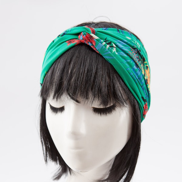 Diadema estilo TURBANTE. TWIST TURBAND Headband. Elastic Headband. Cinta para el cabello elástica. Bandana ancha mujer.