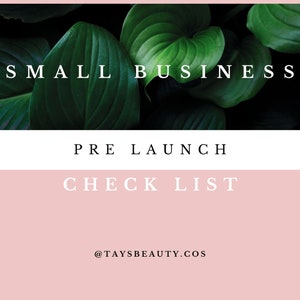 Small Business Pre Launch Checklist