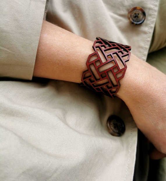 Laser cut shop bracelet