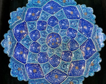 Mina Plate (Hand Painting on Copper)