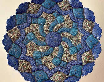 30cm Mina Plate (Hand Painting on Copper)