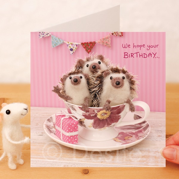 Whimsical Birthday Card - We hope your Birthday...