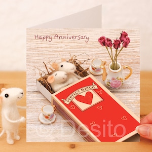 Whimsical card - Anniversary (perfect match)