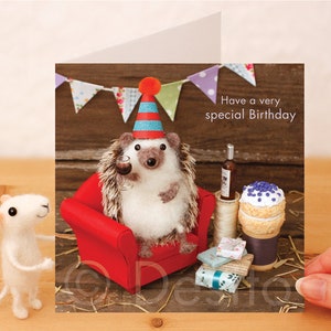 Whimsical Birthday Card - Have a very special Birthday