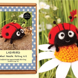 Whimsical. LadyBird - Needle Felting Kit (for beginners). Make your very own Whimsical character from our Whimsicals range