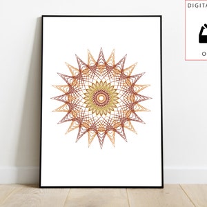 String Art Poster | Digital Download | Printable Poster | Printable String Art Poster | Luminary | String Art | Art Decor | Wall Decor