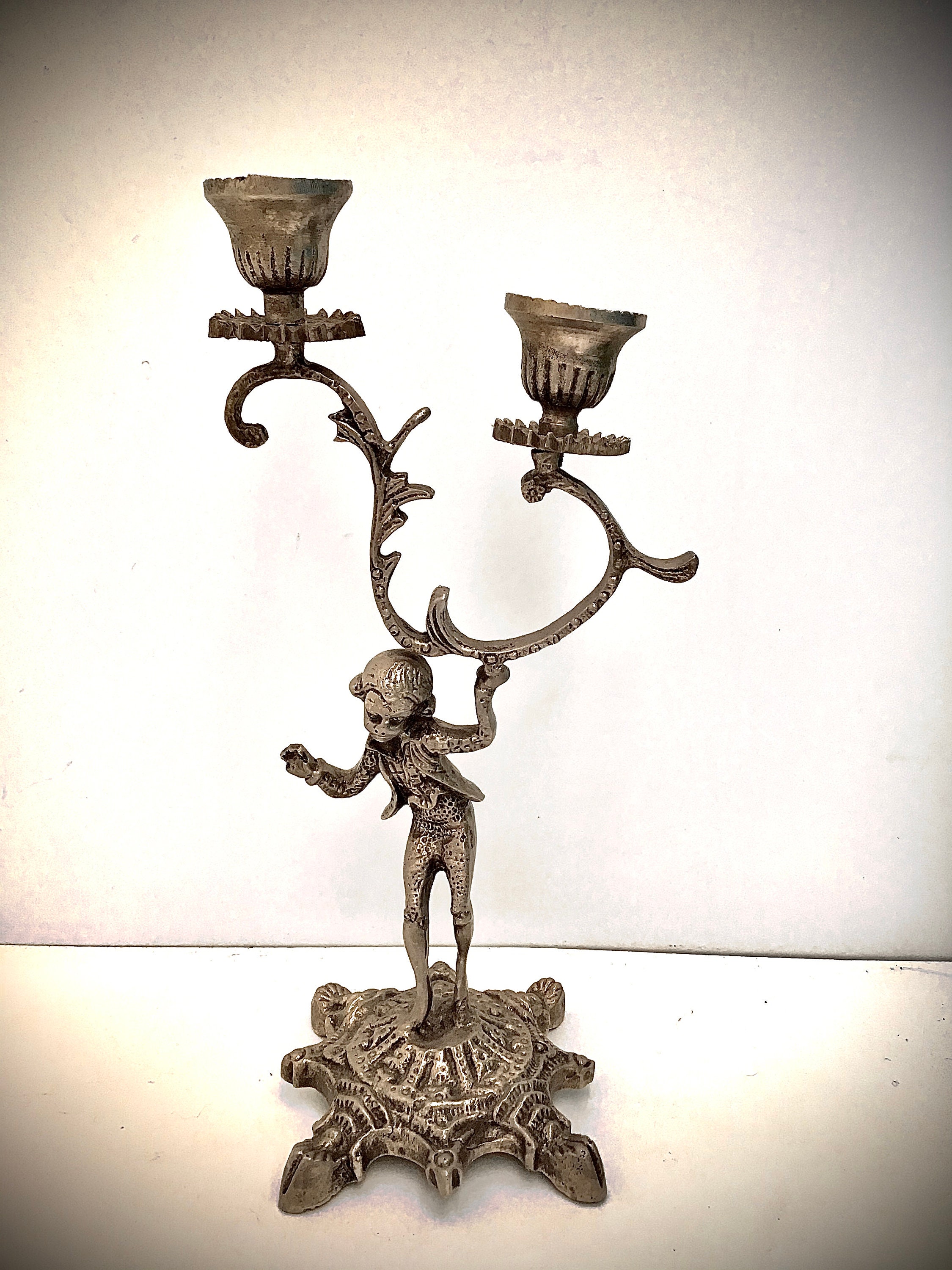 Vintage Victorian Figurine Candle Holder - Etsy