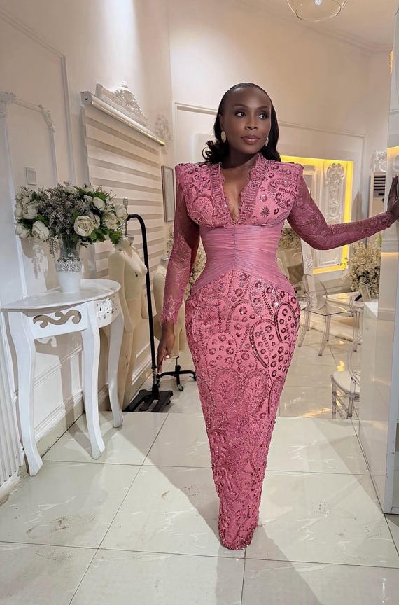 African Lace Dress, Corset Dress, Prom Dress, African Party Gown, Wedding Reception Gown, Occasion Dress, Birthday Gown, Aline Bridal Dress
