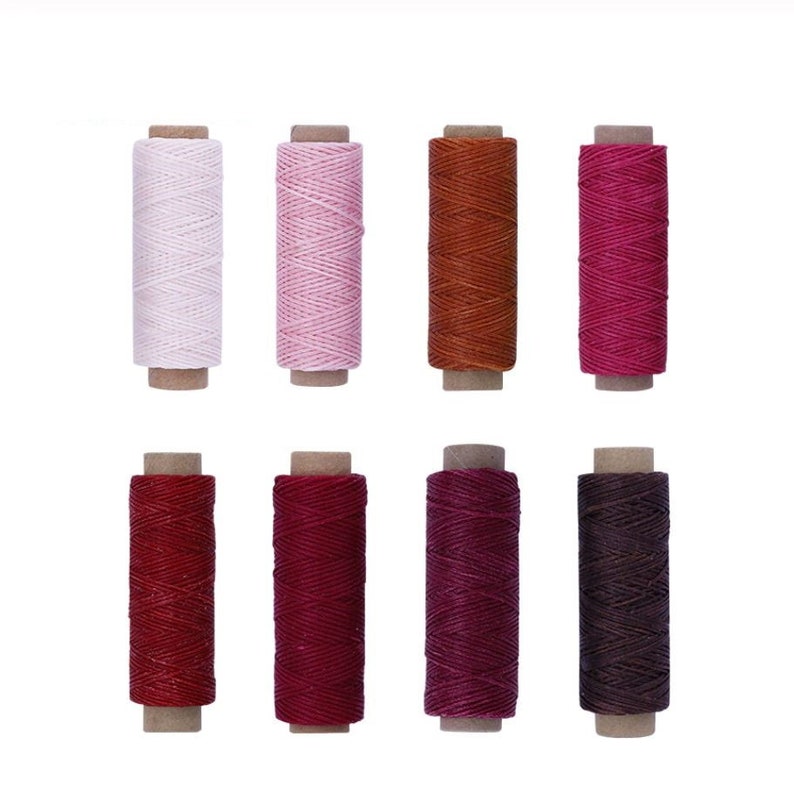 50M Leather Sewing Flat Waxed Thread Wax String Hand Stitching Craft 150D 50M Leather Sewing Flat Waxed Thread Wax String Hand Stitching Craft 150D