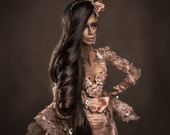 Art Fashion Doll BJD Unique Resin Haute Couture Doll by artist MARIO ROSALES ® &#39;Rose Quartz&#39;