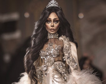 BJD Doll Fashion Art Unique Resin Haute Couture Doll by artist MARIO ROSALES ® &#39;Diamond&#39;