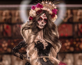 Catrina Doll | Art Fashion Doll BJD Ooak Unique Resin Haute Couture Doll by artist MARIO ROSALES ®