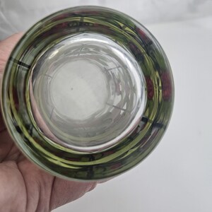 Kolekcjonerskie szklanki witrażowe z Myszką Miki i Minnie w stylu vintage Disney zdjęcie 6
