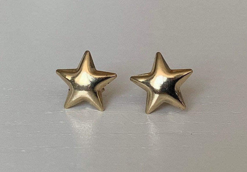 ☆関税込☆VINTAGE HOLLYWOOD★Sweetie Star Earrings★ SPARKLE Star Earrings | 18K Gold Over Sterling Silver