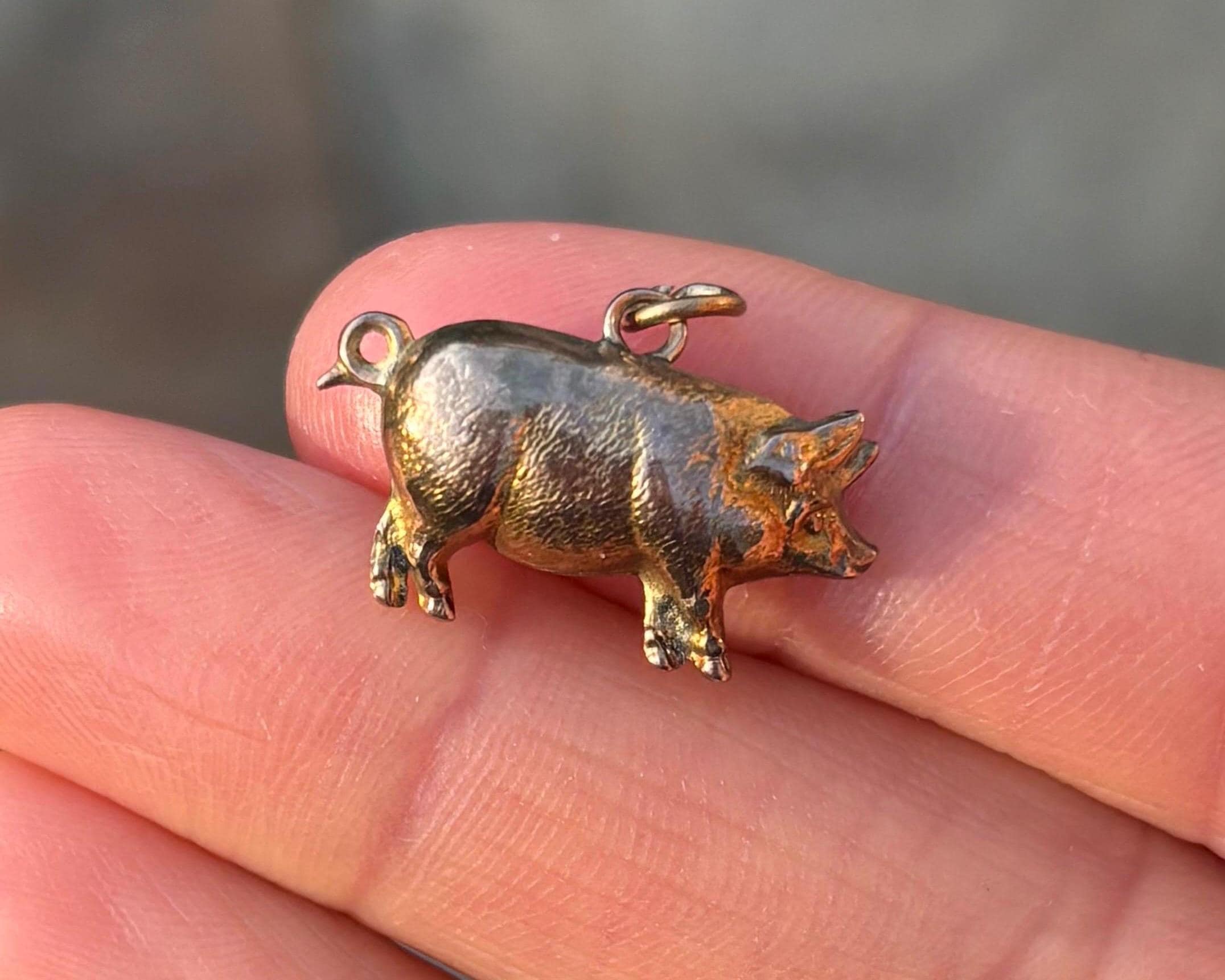 9ct Gold Pig Jewellery - Etsy Australia