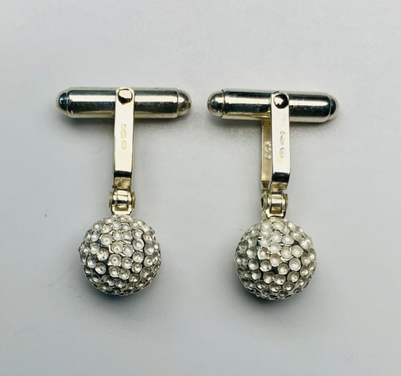 Vintage 925 Sterling Silver Cufflinks - image 1