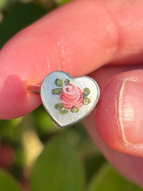 Beautiful Rare Vintage Solid Silver Guilloche Ena… - image 3