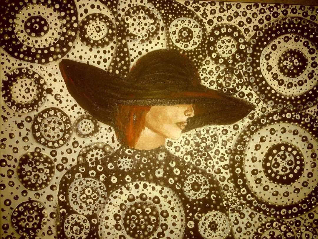 Woman In Hat Painting For Home Decoration And Bedroom Etsy Il 1080xN.2340684057 Nbky
