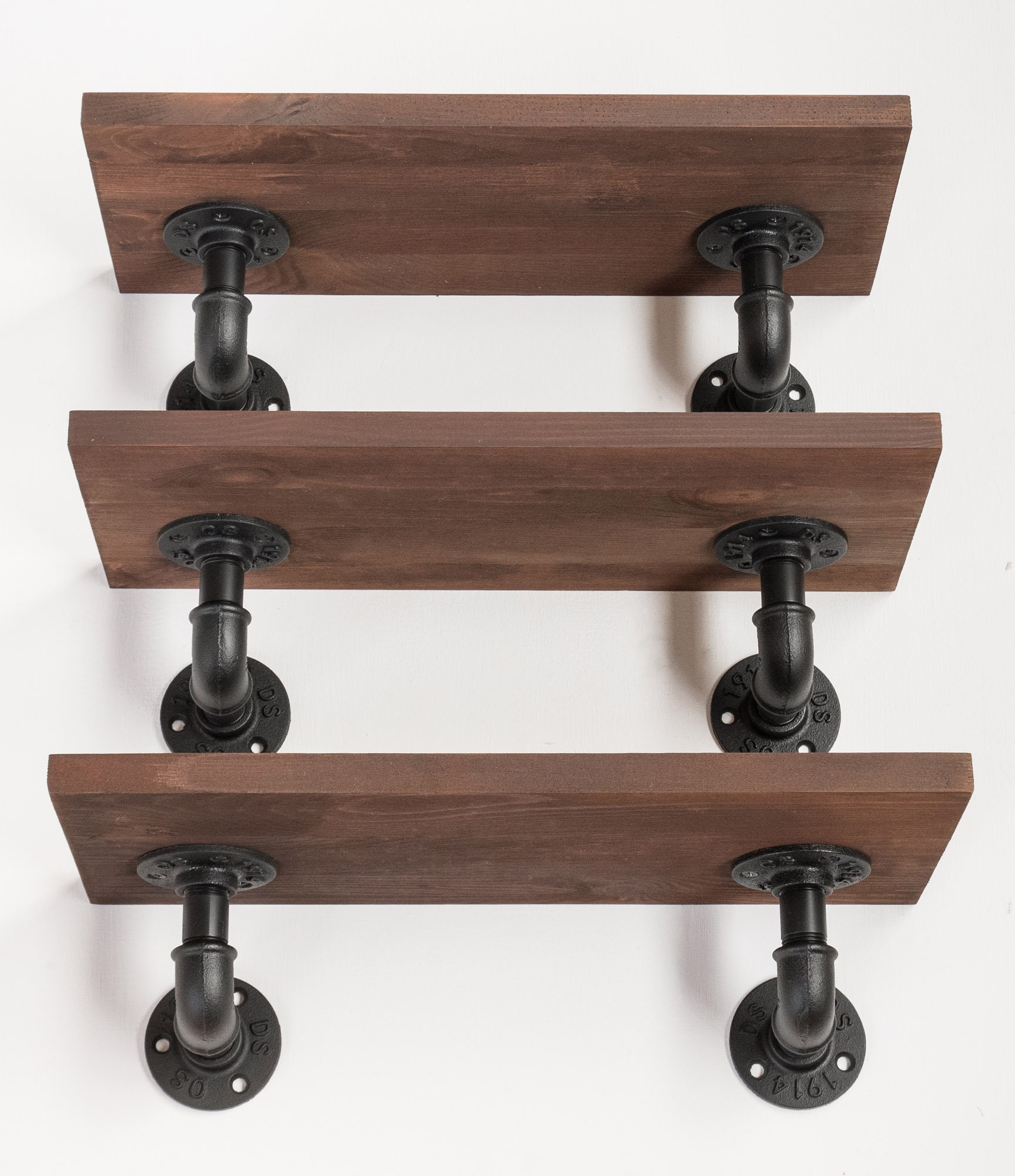 Industrial Steel Pipe Shelf Bracket Holder. Loft Retro Shelf Etsy UK