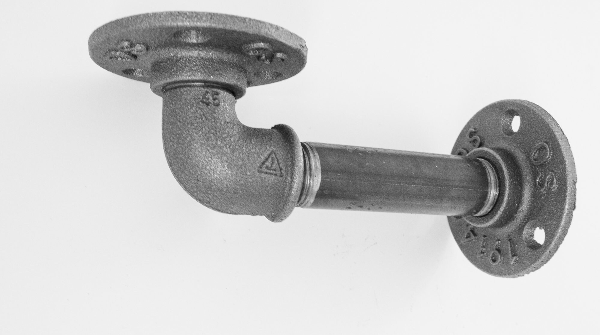 Industrial Steel Pipe Shelf Bracket Holder. Loft Retro Shelf Etsy UK