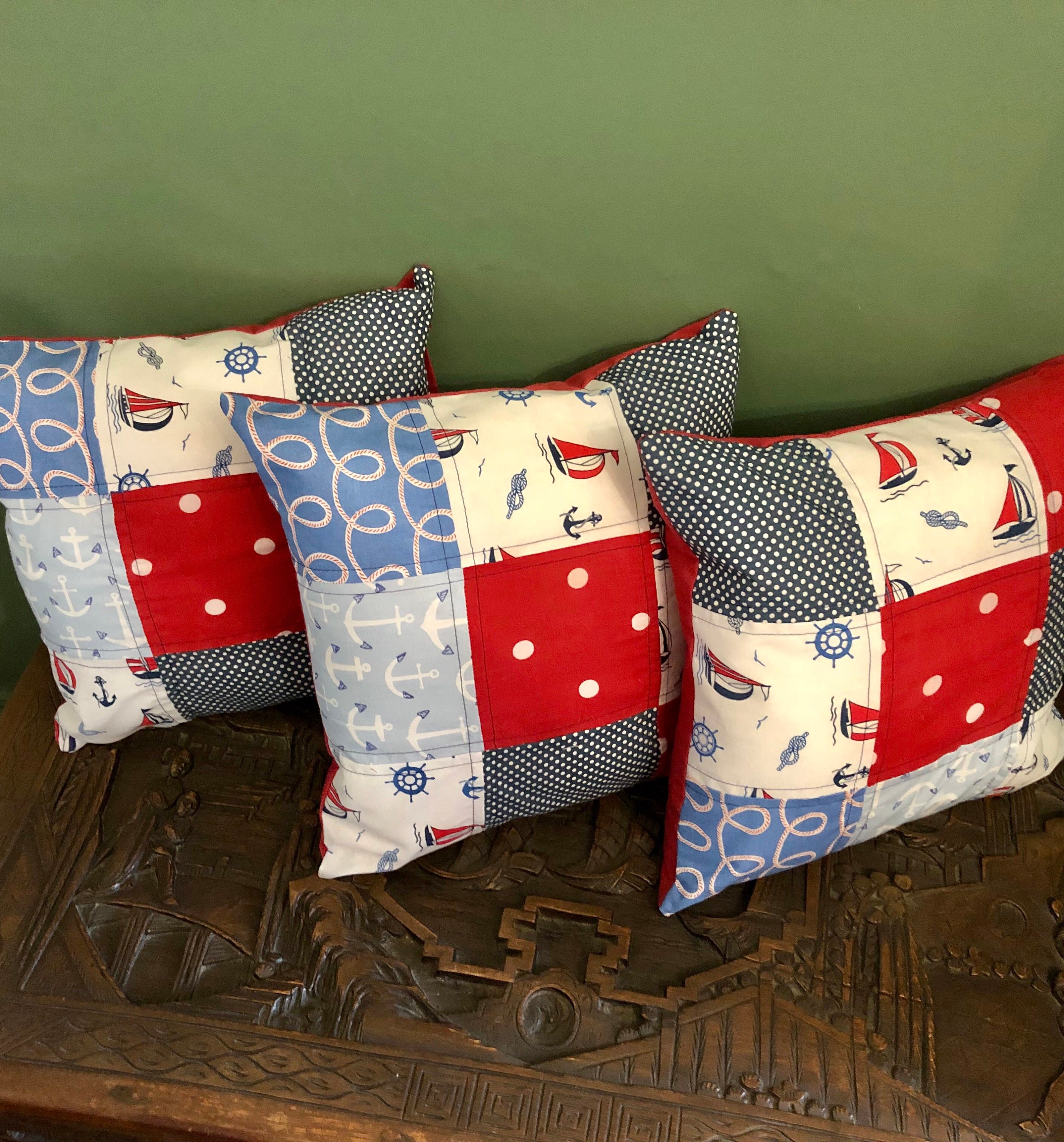 Patchwork envelope back cushions Etsy