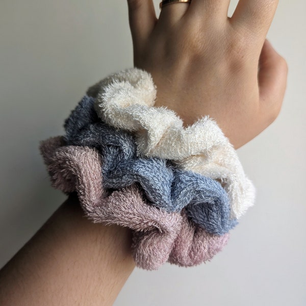 Absorbent Bamboo Microfiber Towelling Scrunchie | Swimming and Beach Scrunchie