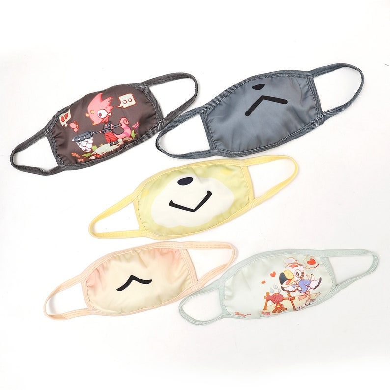 Animal Crossing New Horizon Face Mask With Filter Pocket Etsy